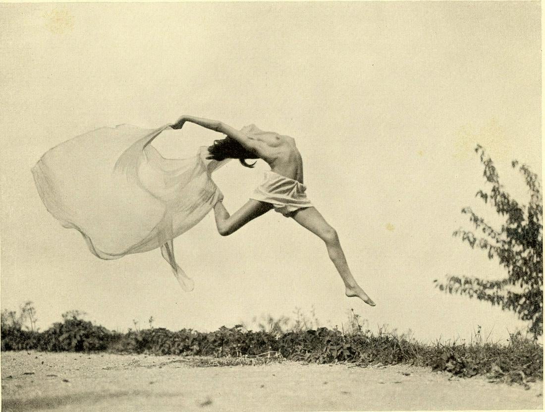 Paul Jsenfels :: Nude dancer, ca. 1927. Photographed at the Herion Dance School in Stuttgart, Germany. | src and hi-res liveauctioneers