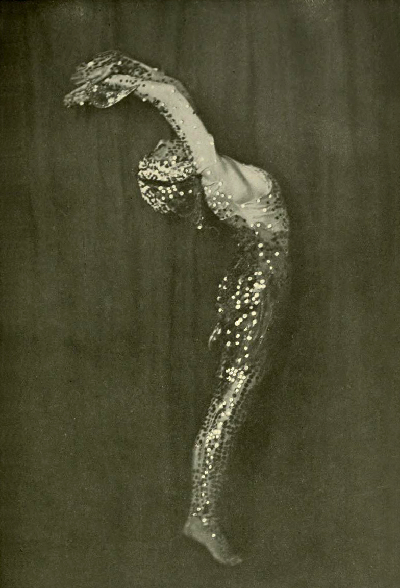 Walter Benington :: Miss Margaret Morris as "Le Poisson d'Or". Photograms of the Year. The annual review of the world's pictorial photographic work, 1917-1918 issue (plate LI). Edited by F. J. Mortimer. | src archive.org