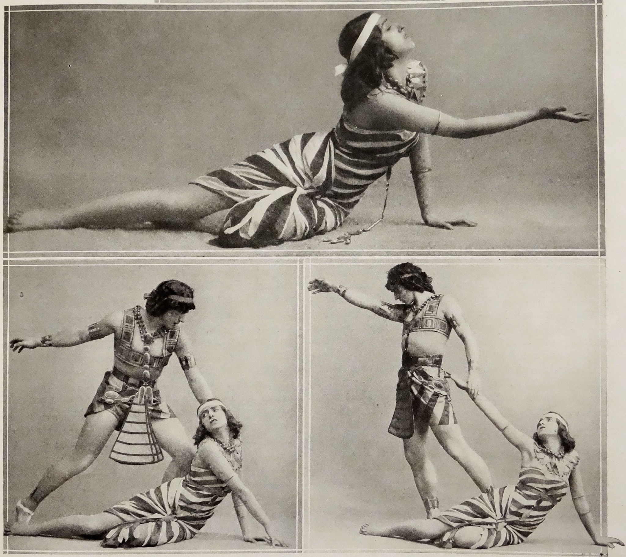 Atelier Jaeger :: Michel Fokine and Vera Fokina in the Ballets Russes’ production of Cleopatra. Published in  Comoedia Illustre, 1914. Music: Mussorgsky, Rimsky-Korsakov, Glinka and Tcherepnin. Choreography and libretto: Michel Fokine. | src Flickr