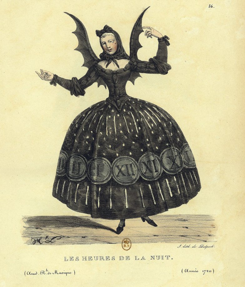 Costumes de Théatre de 1670 à 1820 par Hippolyte Lecomte, 1820-1825. Opéra et l’Académie royale de musique. | src BnF ~ Gallica