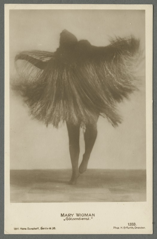 hugo erfurth, mary wigman, Götzendienst, 1917, postkate