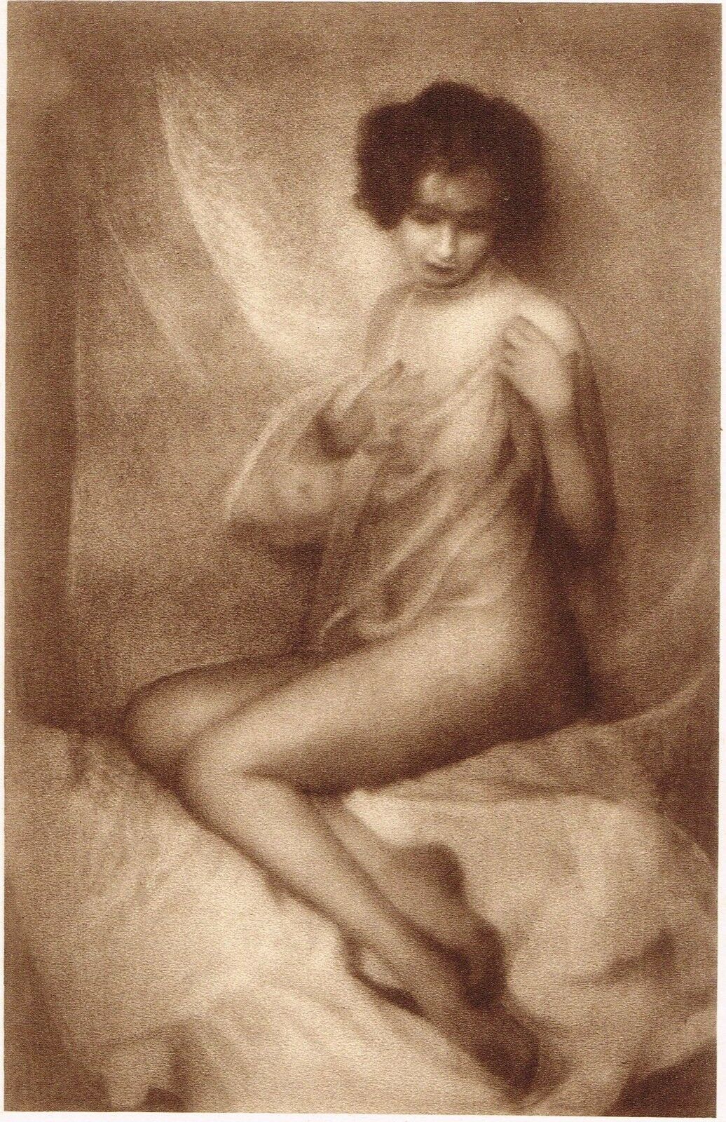 Ferdinand Flodin :: Swedish female nude, 1920s. Original vintage photogravure print from the 1920s. | src vintageads on eBay