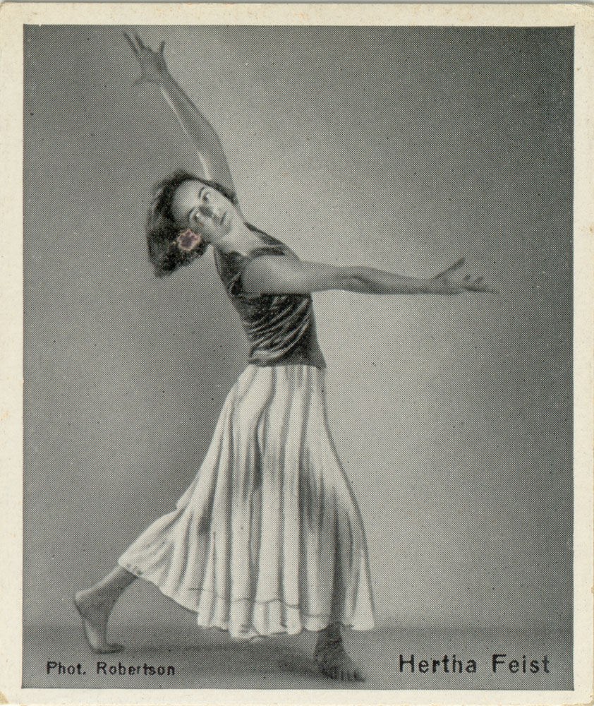 Hertha Feist. Der Künstlerische Tanz (Eckstein) card # 86 | src Virtual History