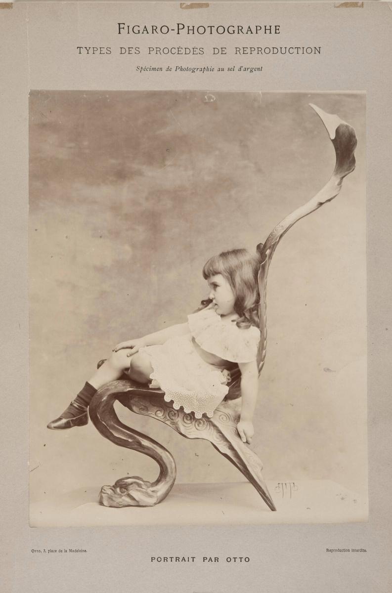 Types de procédés de reproduction. Spécimen de photographie au sel d'argent. Portrait par Otto. | src Moderna Museet