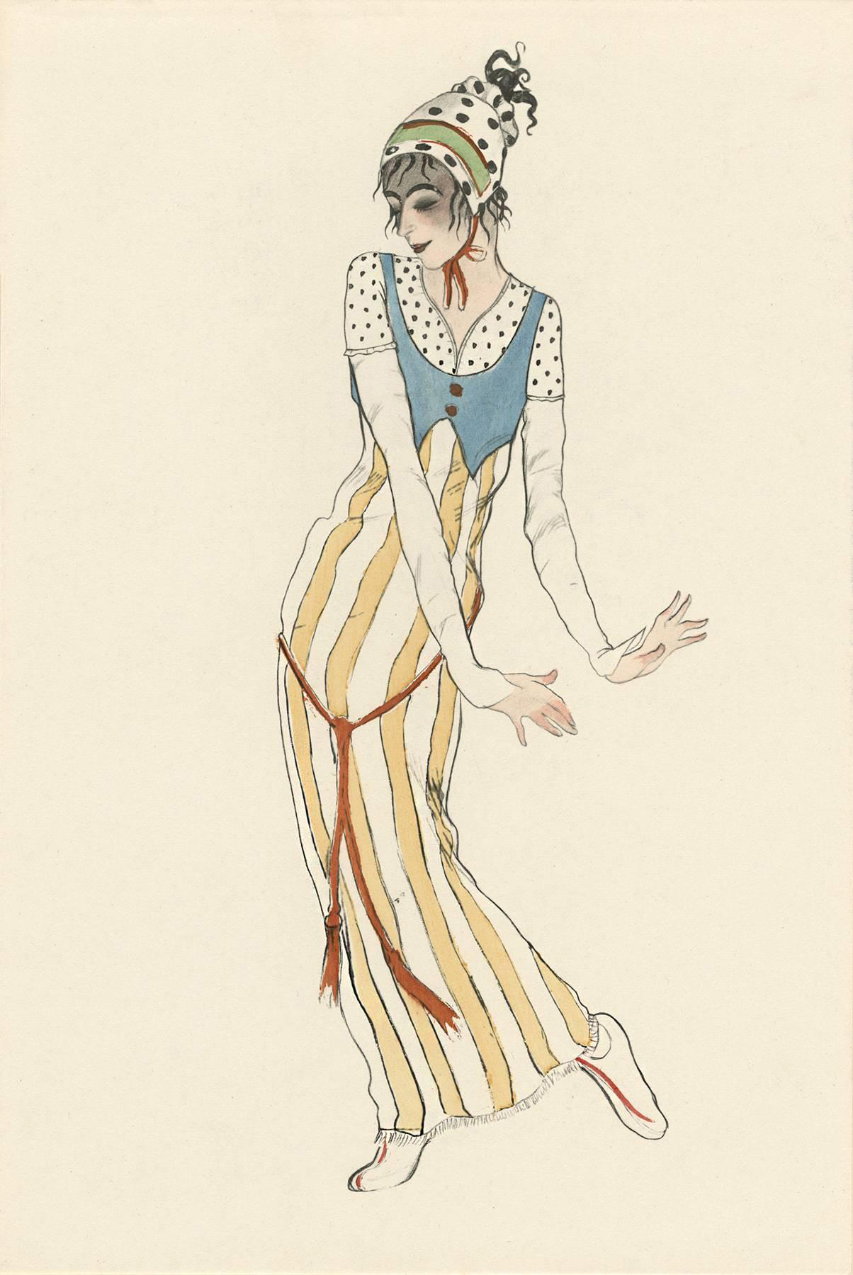 Walter Schnackenberg :: Ballet und Pantomime 'Primula Vera' (Lo Hesse), plate # 7, 1920. | src 1st dibs