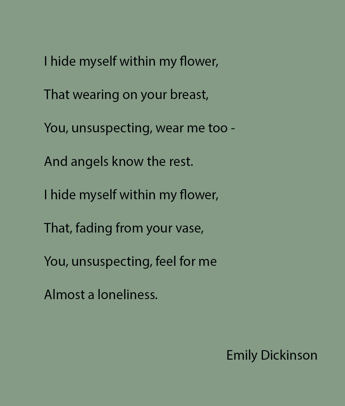 Emily Dickinson poem