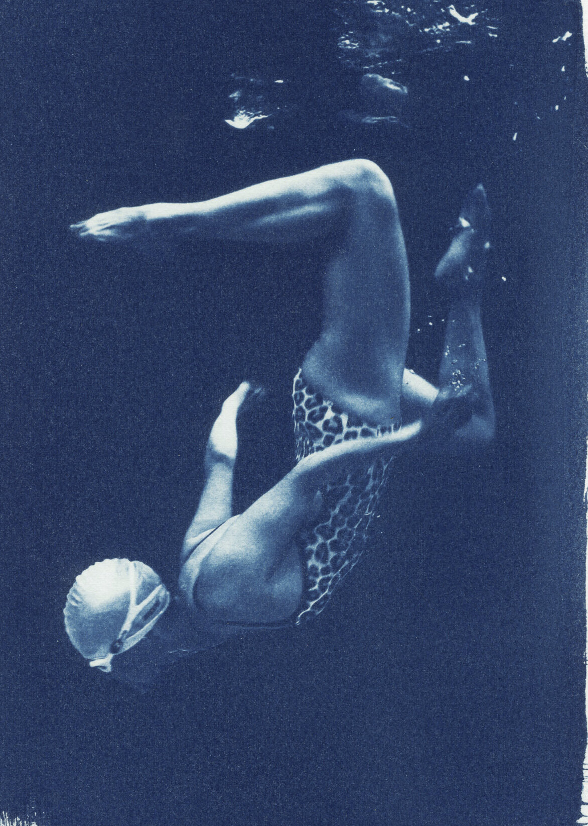Rosalind Hobley :: From Swimmers series, 2019-2020. Cyanotype. | Rosalind Hobley official website