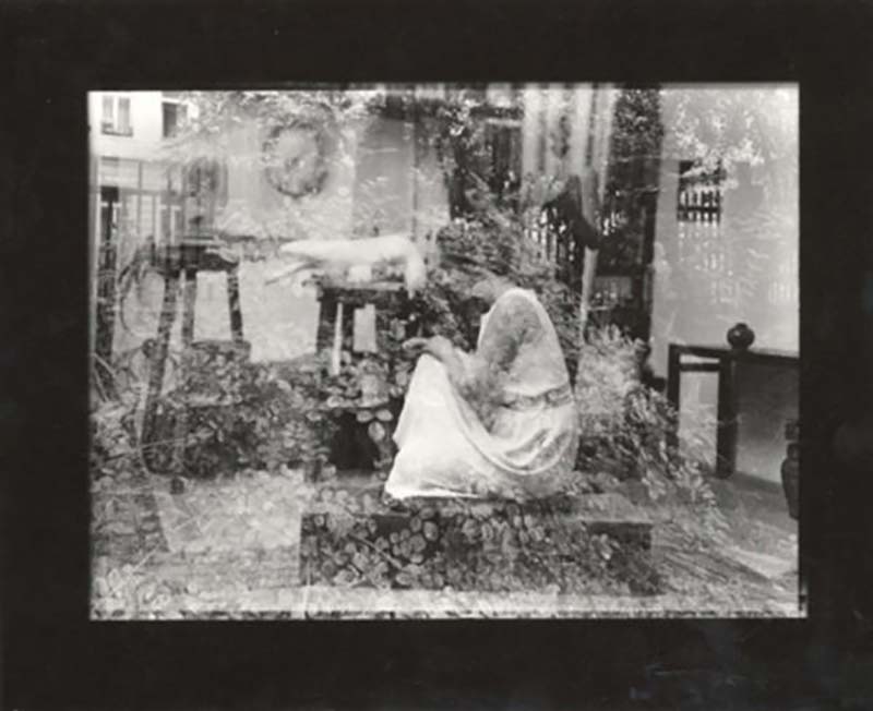 Josef Sudek :: Hana Wichterlová (sculptress), ca. 1953. From the series 'A walk in the garden of a lady sculptor' (aka A Walk in the Magic Garden), 1953–1959. | src Galerie Julian Sander