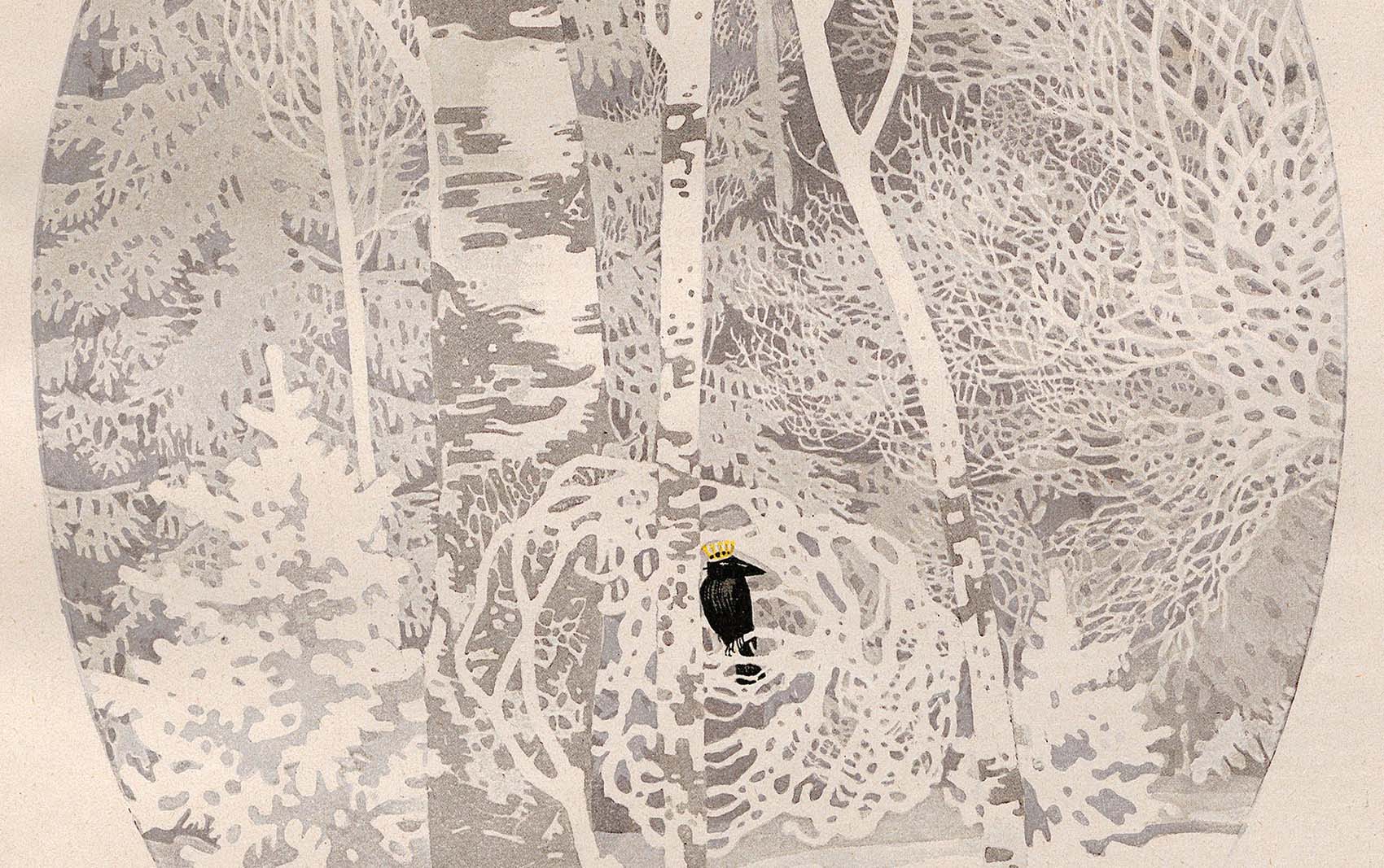 Karl (Carl) Gadau :: Wintermärchen. Published in Jugend magazine, 1914, issue nº 3. | src Heildelberg University Library