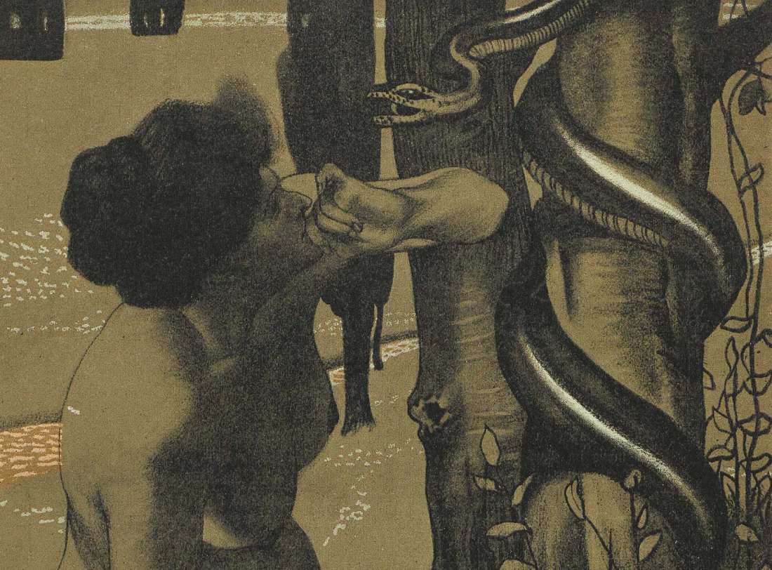 Christian Wild :: Versuchung ~ Temptation. Jugend Magazin, Nov. 1896. Nr. 45. [detail] | src Universitätsbibliothek Heidelberg