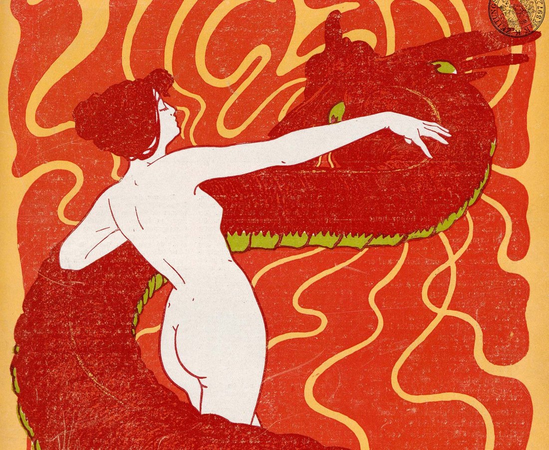 Hans Christiansen :: Titelbild · Cover image. Jugend Magazin, 1898, Nr. 48. | src Universitätsbibliothek Heidelberg