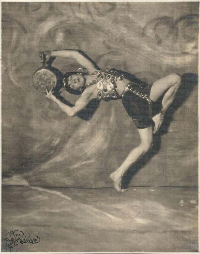 James Wallace Pondelicek :: "Serge Oukrainsky in Algerian Dance (Grieg). The only barefoot toe dancer and greatest Oriental dancer of the Chicago Opera and head of the Pavley-Oukrainsky Ballet" (title devised from caption on photograph's verso). | Worthpoint