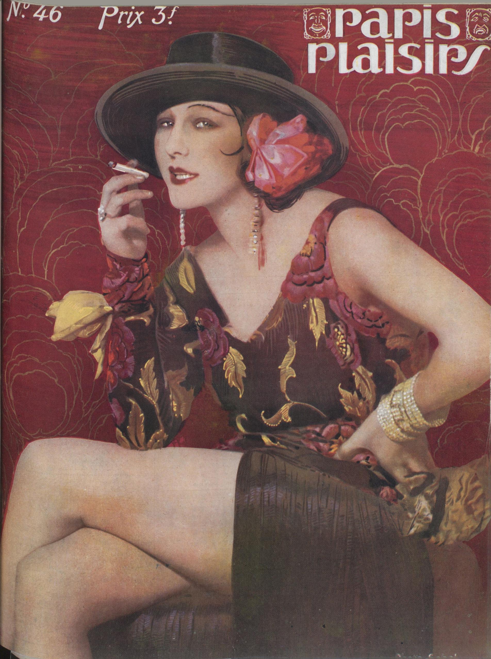 Magazine cover. Photo by Reuben Sobol. Paris-plaisirs: revue mensuelle esthétique et humoristique, nº 46, avril 1926. | src BnF ~ Gallica 