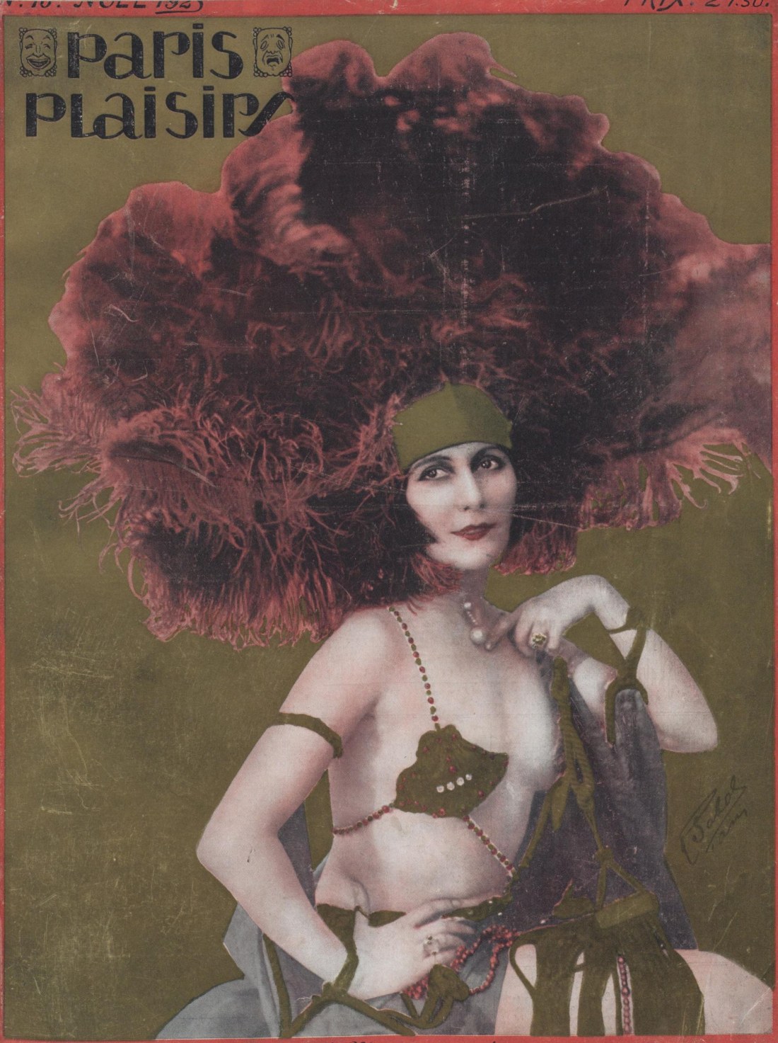 Stacia Napierkowska photographed by Sobol. Paris-plaisirs: revue mensuelle esthétique et humoristique. Noël, 1923. | src BnF ~ Gallica