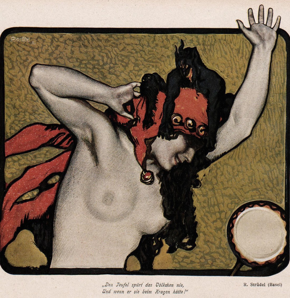 R. Strüdel :: Unknown title. Published in Jugend magazine, 1914, issue nº 8. | src Heidelberg University Library