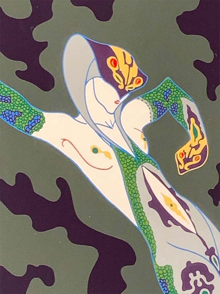 Erté ~ Romain de Tirtoff (1892-1990) :: Jealousy, serigraph on paper, signed in pencil on lower right, from the "Four Emotions Suite", signed in pencil on lower right. Copyright 1980, Circle Fine Arts Corp. | src Bidsquare ~ Neue Auctions