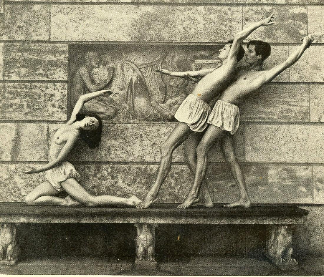Paul Jsenfels :: Three Dancers, Herion Dance School, Stuttgart, Germany, 1927. | src liveauctioneers