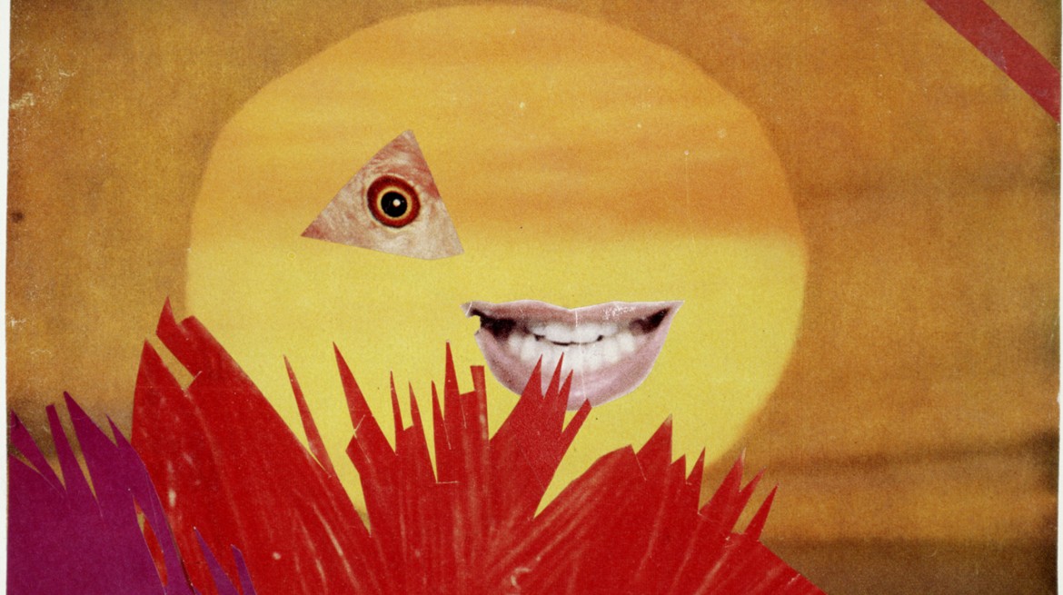 Hannah Höch :: Kleine Sonne (Little Sun), 1969, Collage, 16.3 × 24.2 cm, Landesbank Berlin AG. | src Whitechapel Gallery