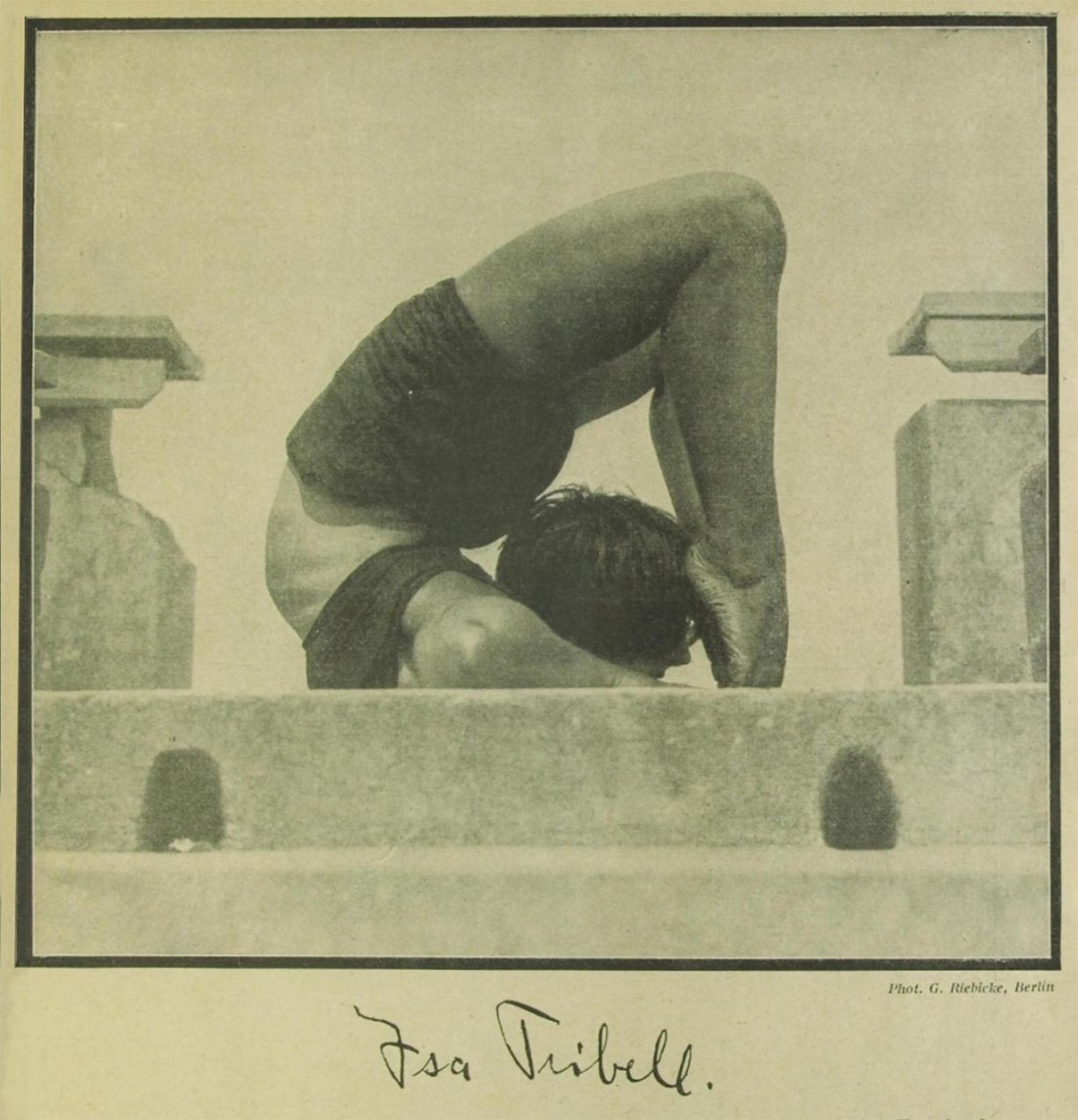 dancer bending backwards 1920s