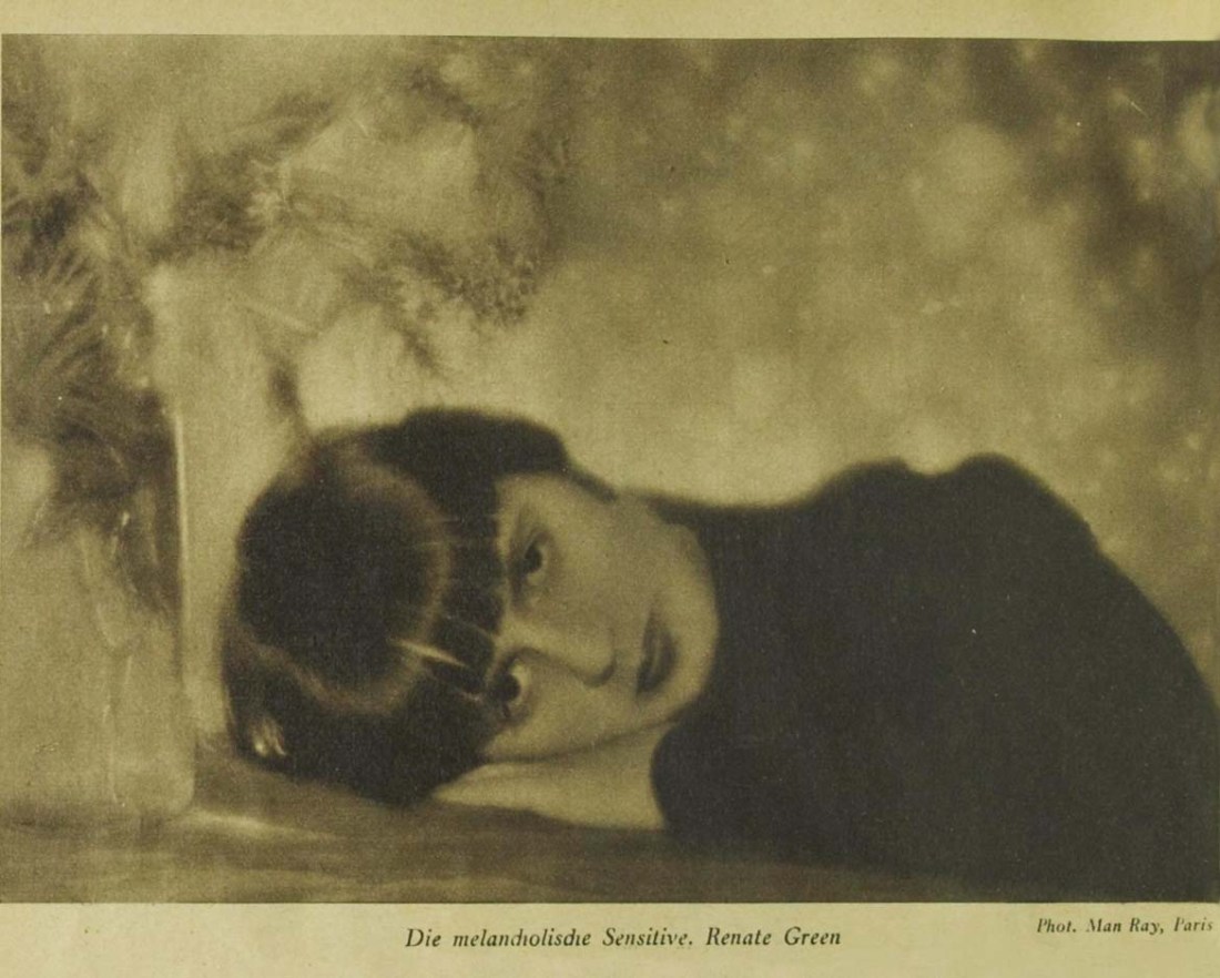 Melancholic portrait by Man Ray ca. 1928