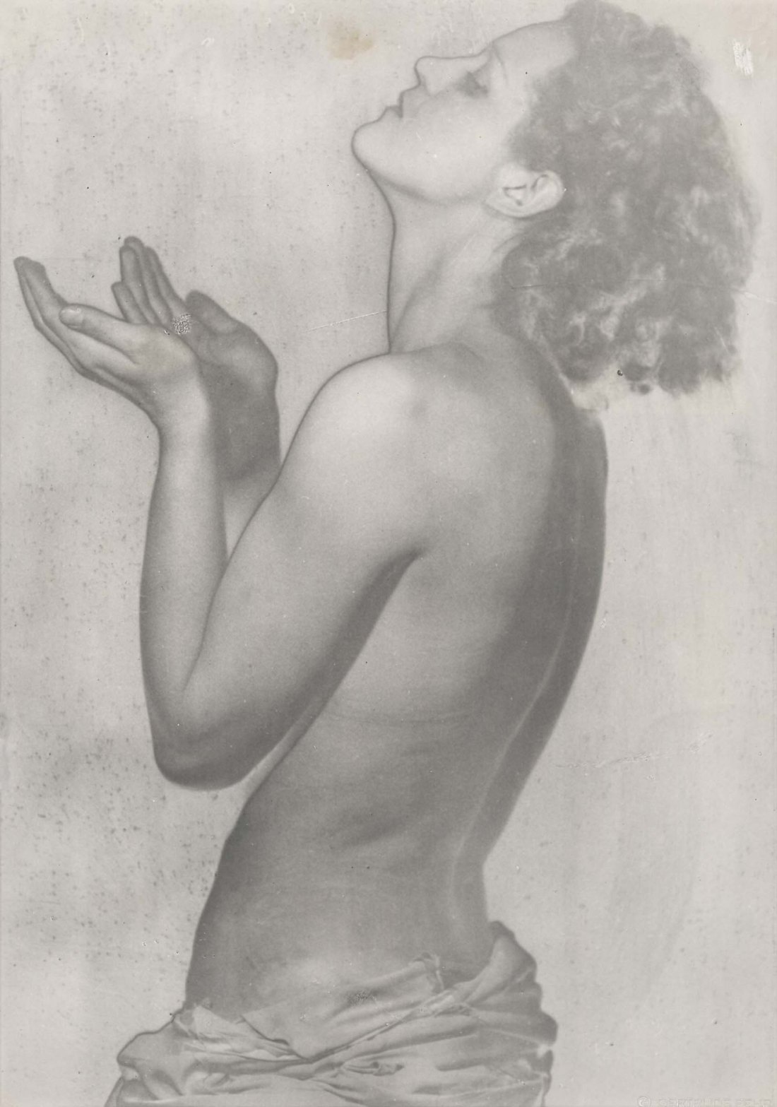 female nude, nu feminin, solarization, 1930s
