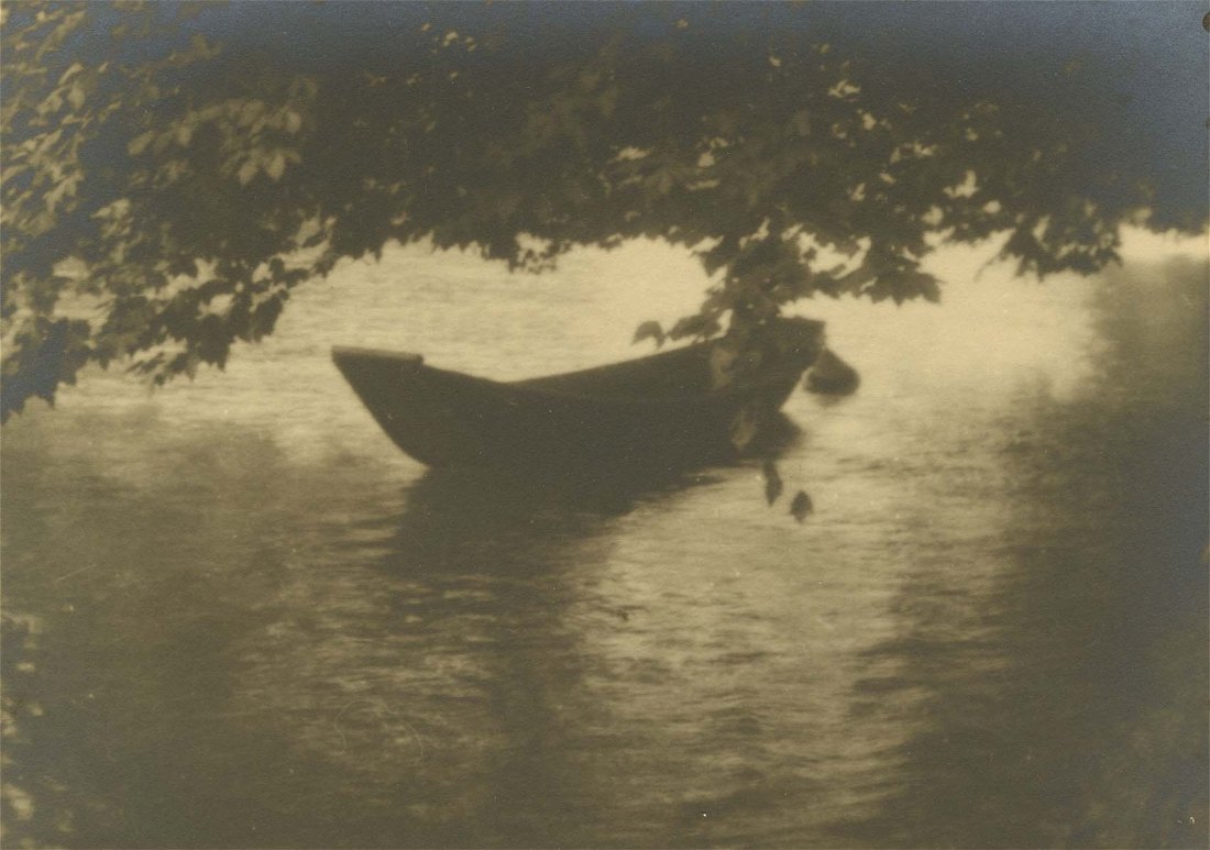 rowing boat, pictorialism, mood, 1920s