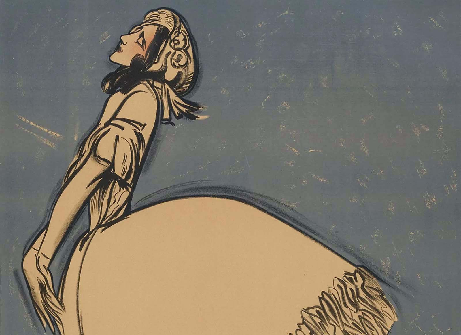 Jean Cocteau (1889-1963) :: Théatre de Monte-Carlo; Ballet Russe; [Karsavina], 1911