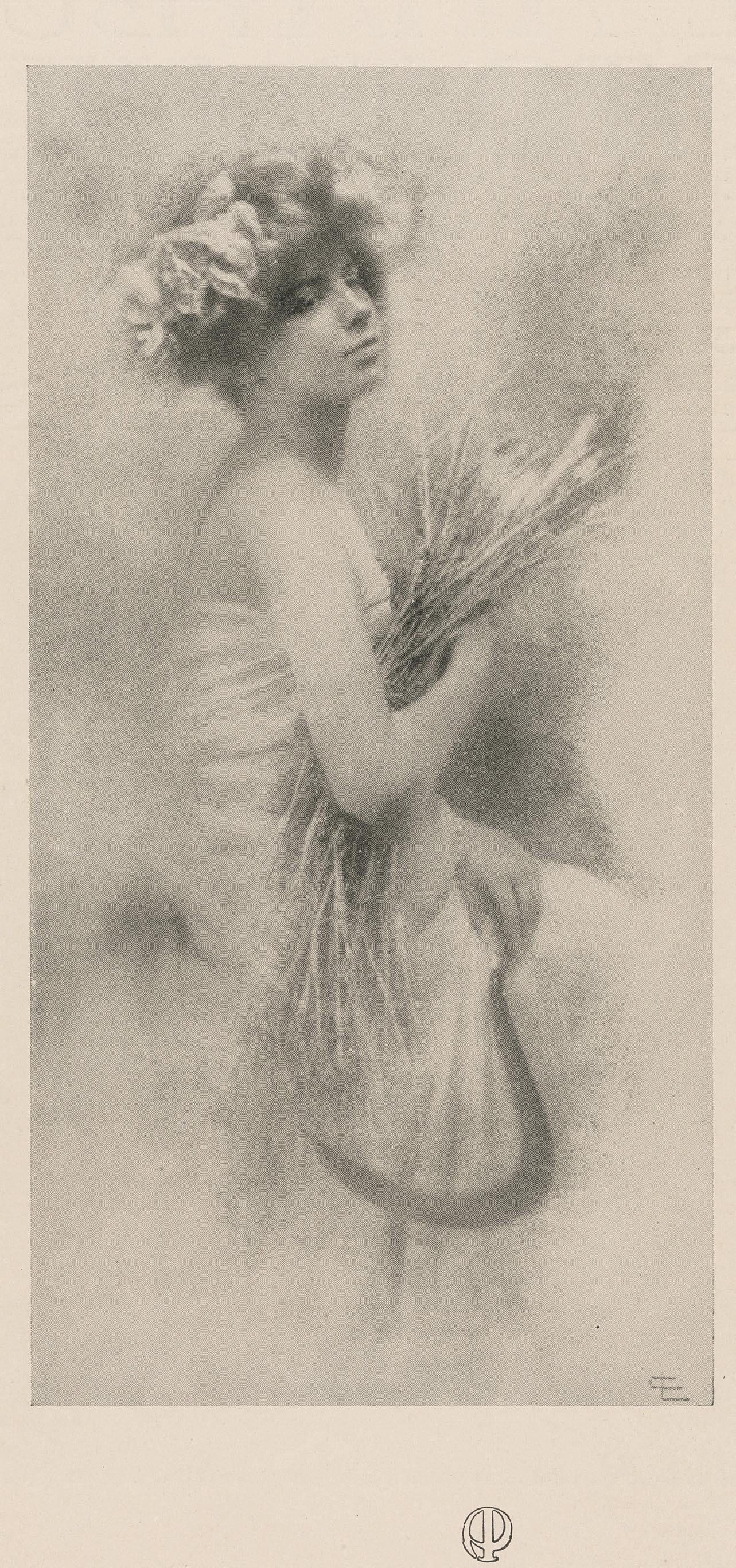 pictorial portrait, harvest, summer