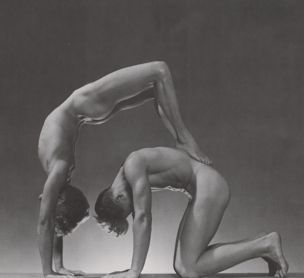 George Platt Lynes (American, 1907-1955) :: Acrobatics, 1941. Photogravure. Stanford Auctioneers / nudes