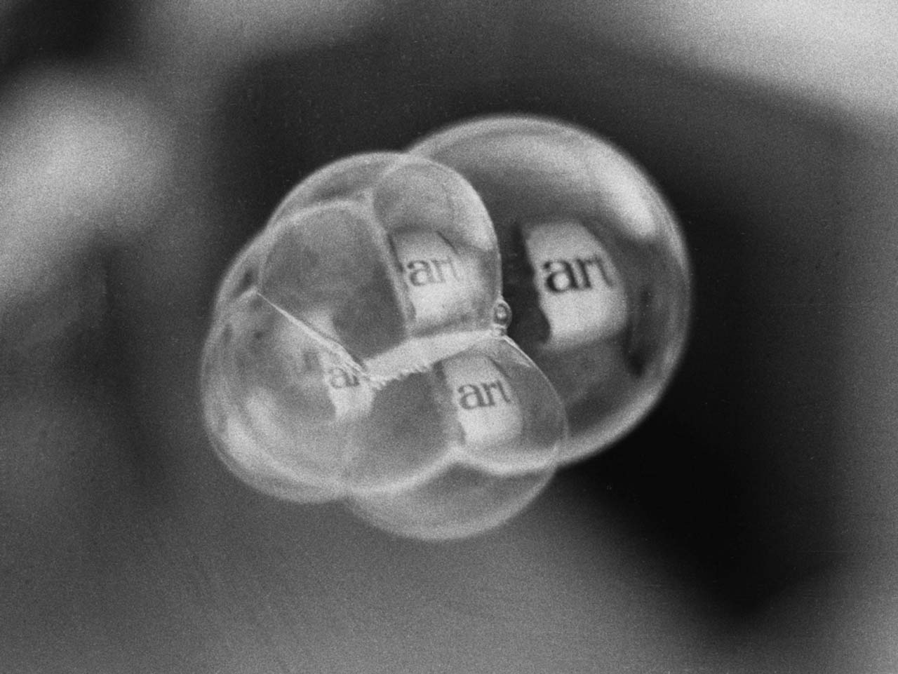 Géza Perneczky :: Art Bubbles (n. 1-4), 1972 | src Géza Perneczky conceptual photography