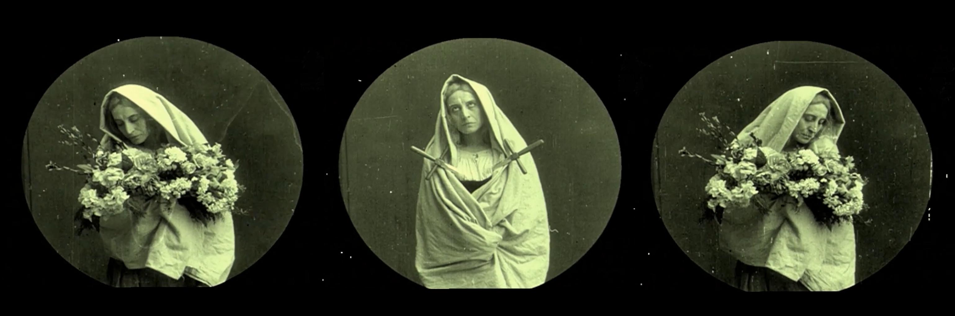 Mary Cléo Tarlarini (la madre / the mother) in La madre e la morte (S. A. Ambrosio, 1911)