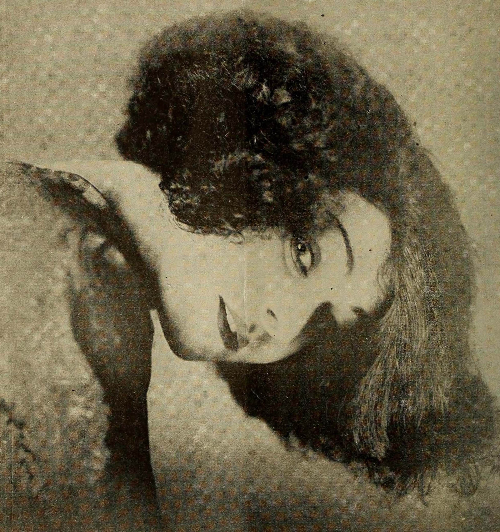 Alla Nazimova. "An Eye for an Eye". Film Fun, October 1919. | src internet archive 